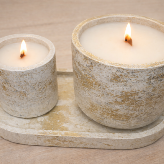 AI Candleart | Harmony – Σετ Κεριών Σόγιας με Ξύλινο Φυτίλι